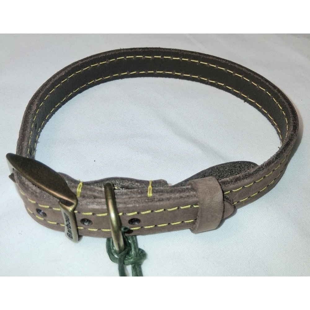 Barbour, Leather Adjustable Small‎ Collar 10.5" - 13.5" x 5/8" Buckle Close